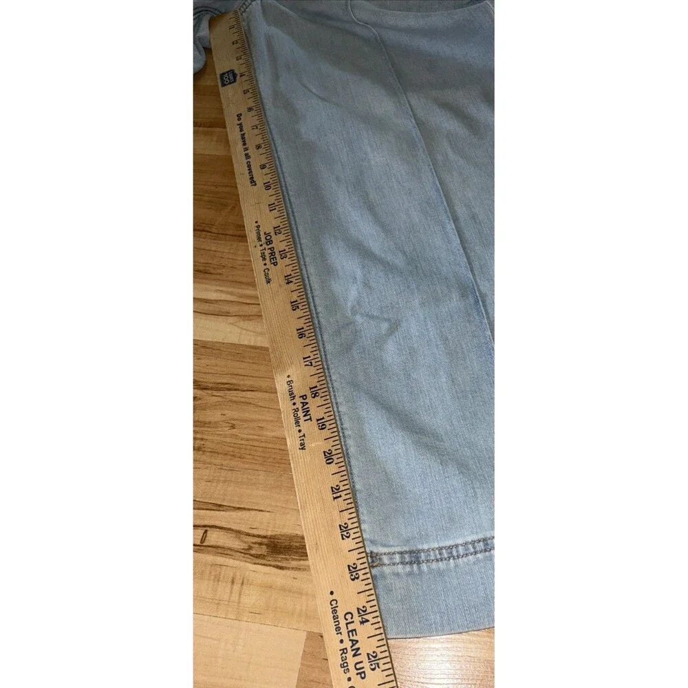 American Eagle Boho Wide Leg Crop Jeans Festival Relaxed Fit Sz 6 X-short 32x25